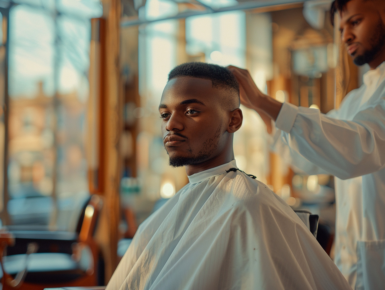 coupe homme dégradé à blanc : tendances et conseils pour un look moderne -  coiffure homme  et  dégradé